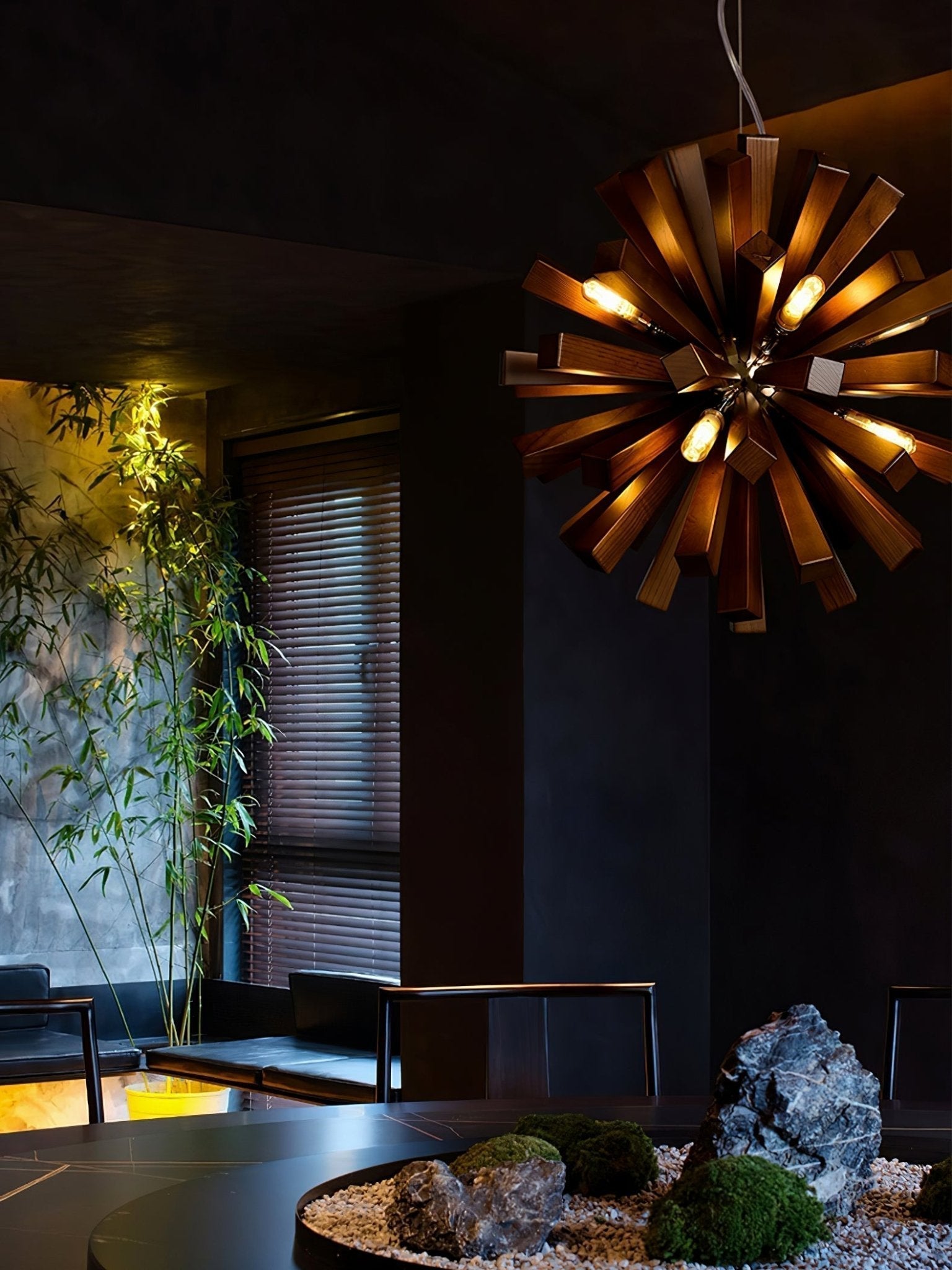 Nova Premium Nordic Art Holzstrahl Kronleuchter-Letslighting