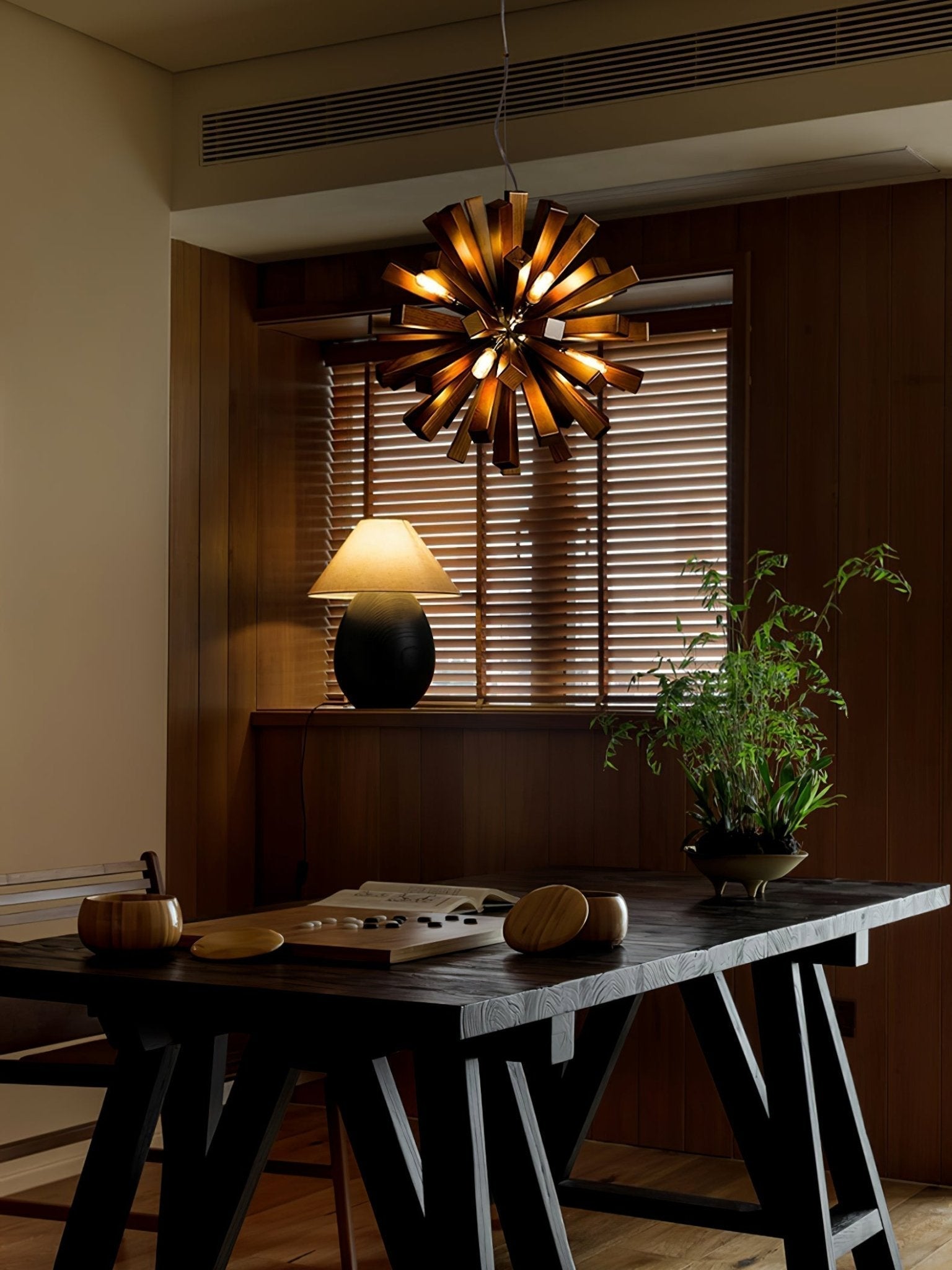 Nova Premium Nordic Art Holzstrahl Kronleuchter-Letslighting