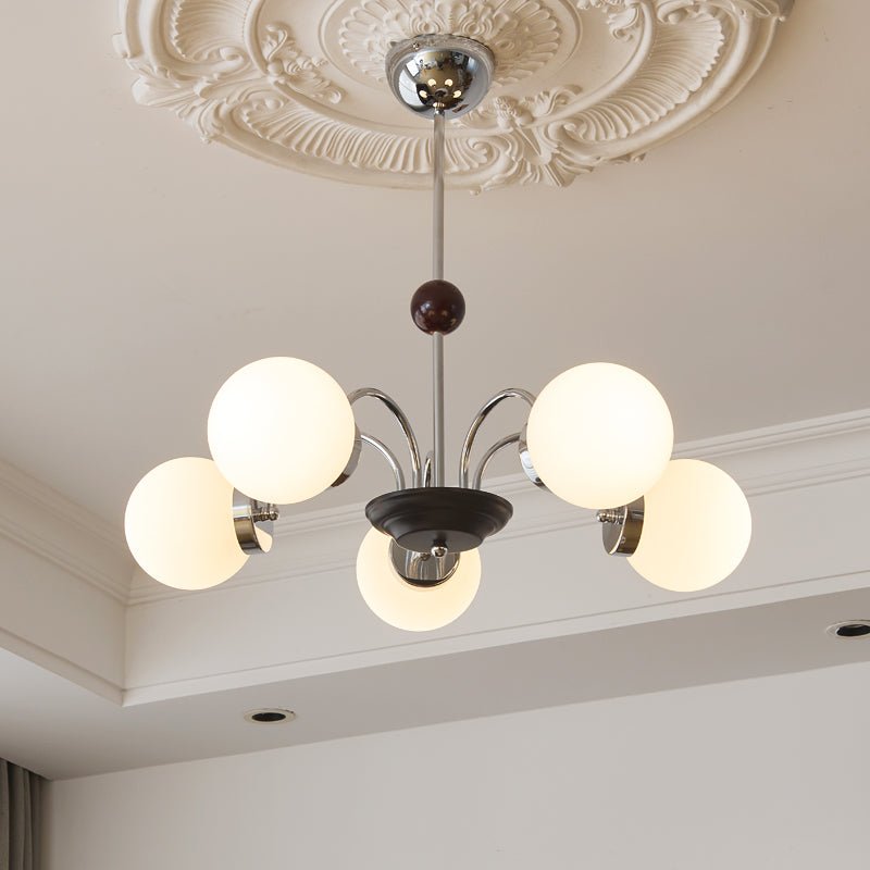 Lustra Kronleuchter Holz Glas Zeitgenössisch Gebogen-Letslighting