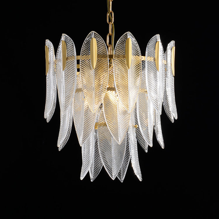 Ivthayra Postmoderner Luxus-Kronleuchter aus Messing und Glas-Letslighting
