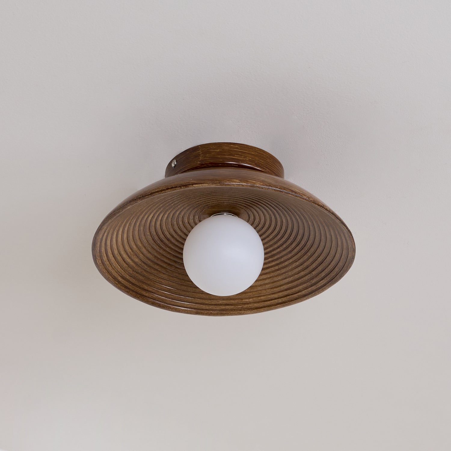 Orvian Holz Aufbaumontierte Deckenleuchte mit Rundem Globus-Letslighting