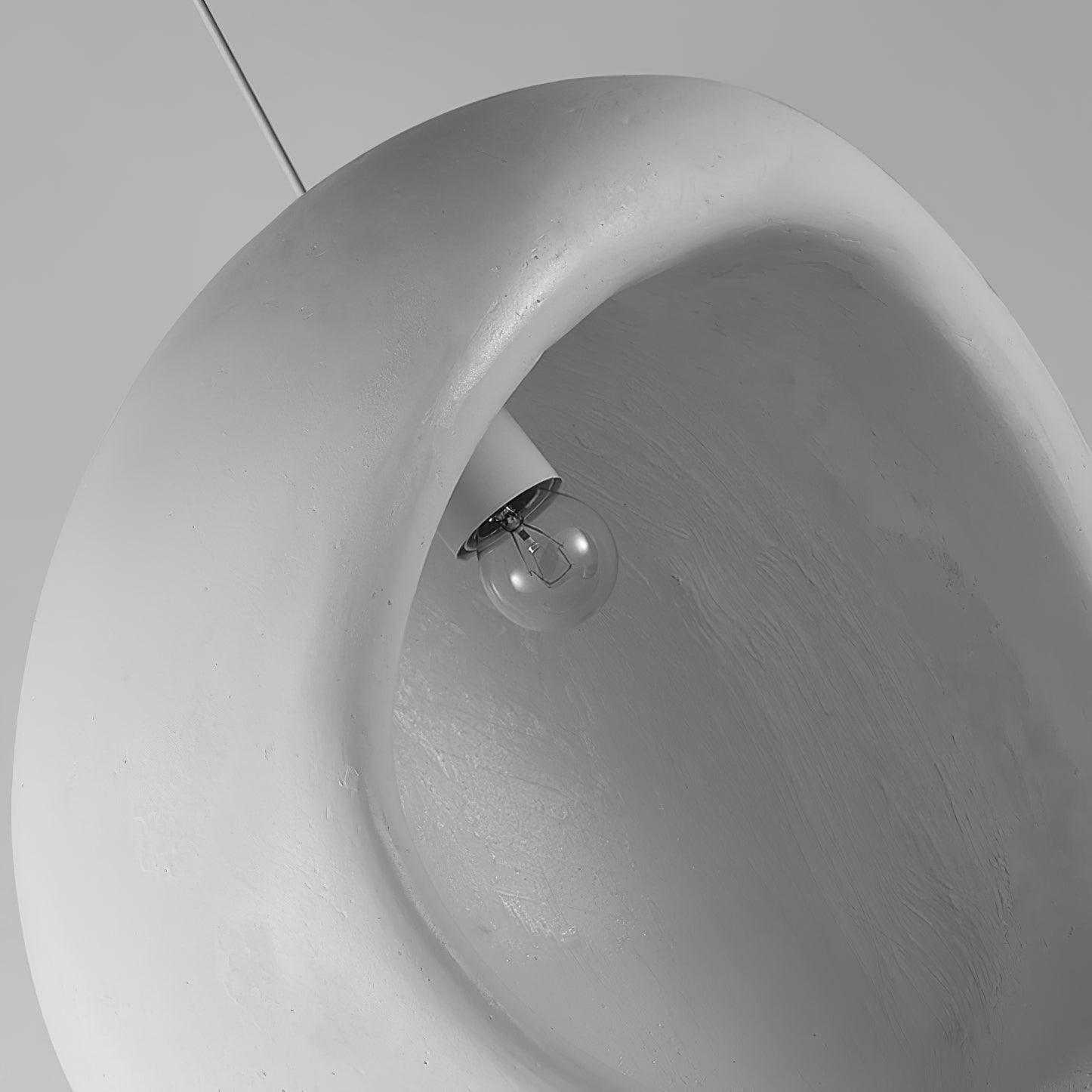 Solara Wabi-Sabi Pendelleuchte Gips Organische Hohlform Träne-Letslighting