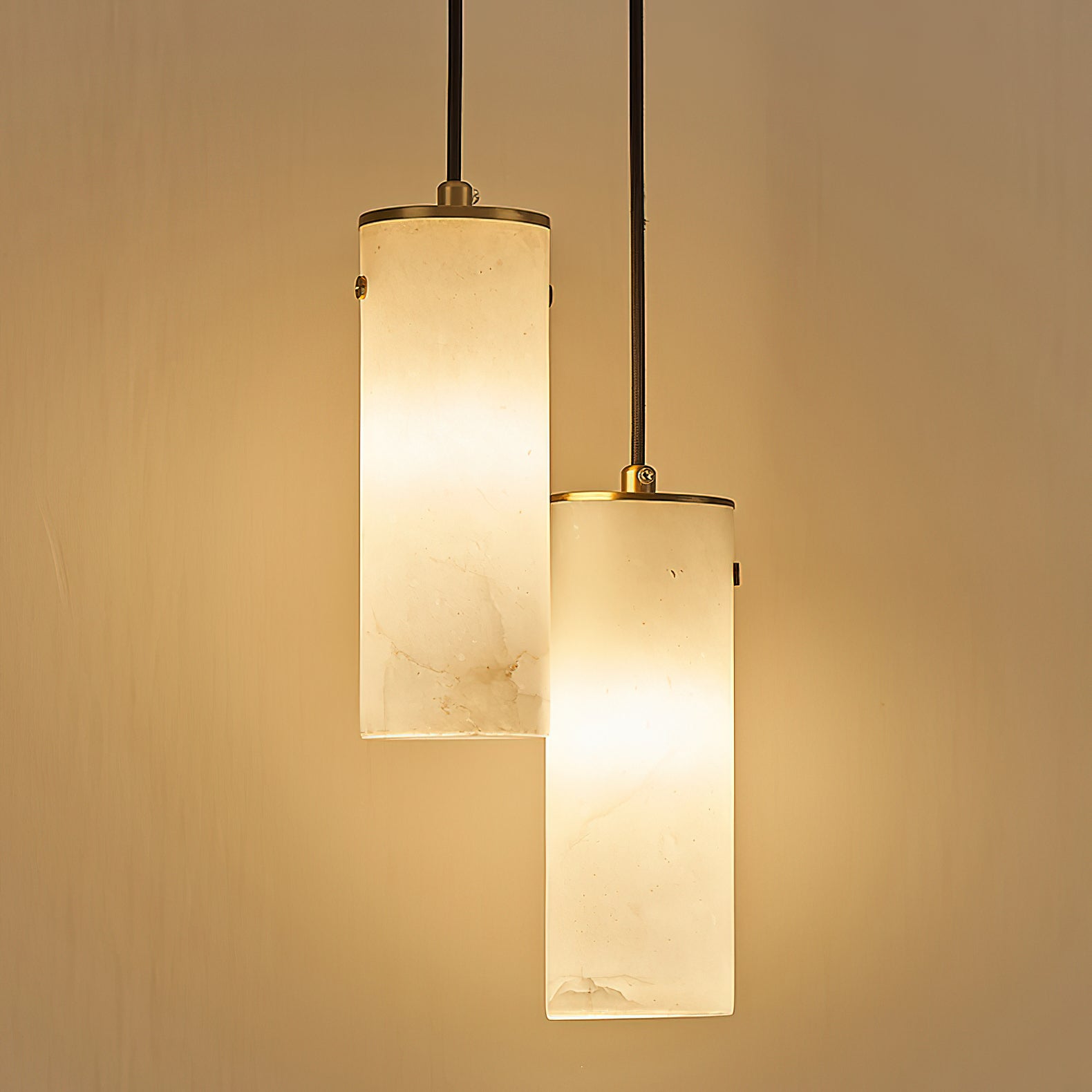 Lyvina Modern Minimalist Vertical Alabaster Pendant Light - Letslighting