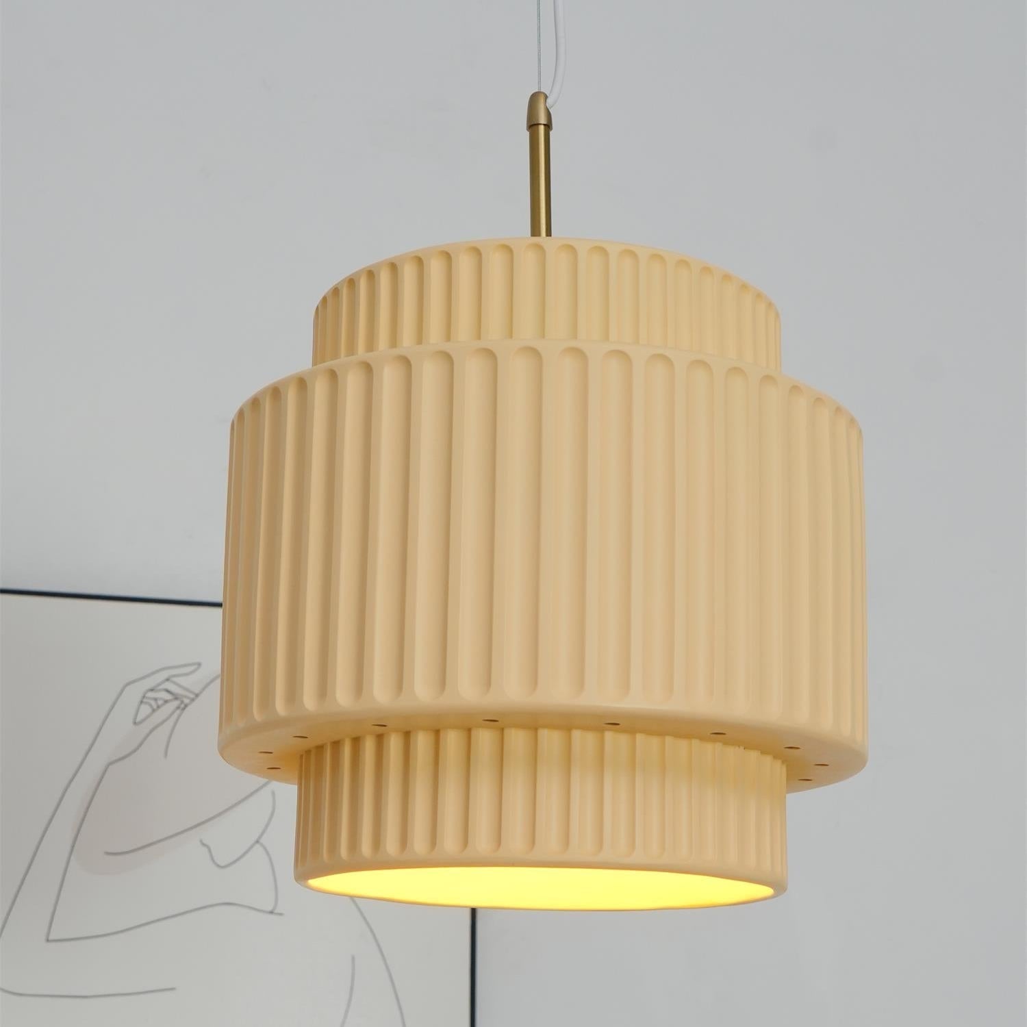 Aurelia Moderne Pendelleuchte aus Kunstharz-Letslighting