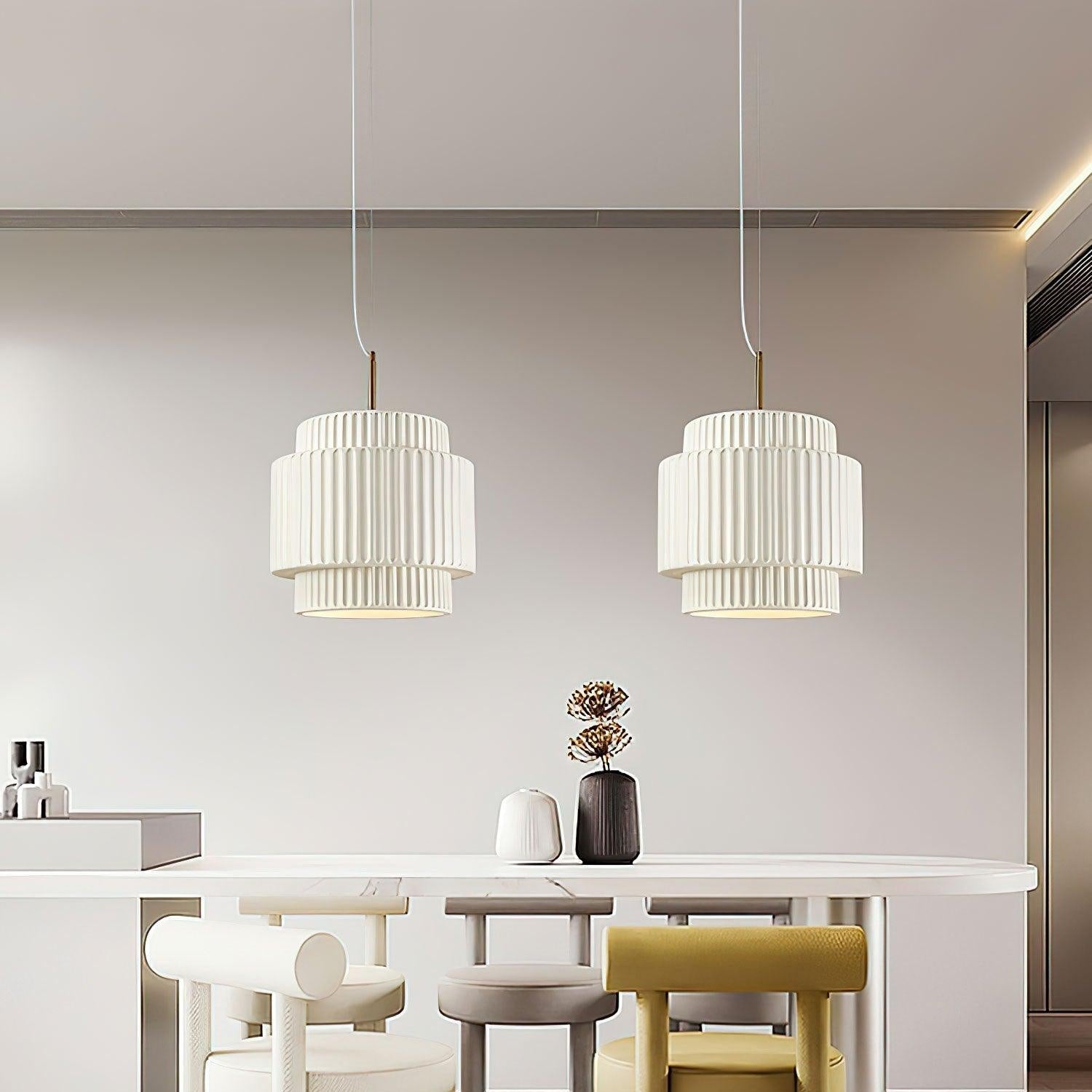 Aurelia Moderne Pendelleuchte aus Kunstharz-Letslighting