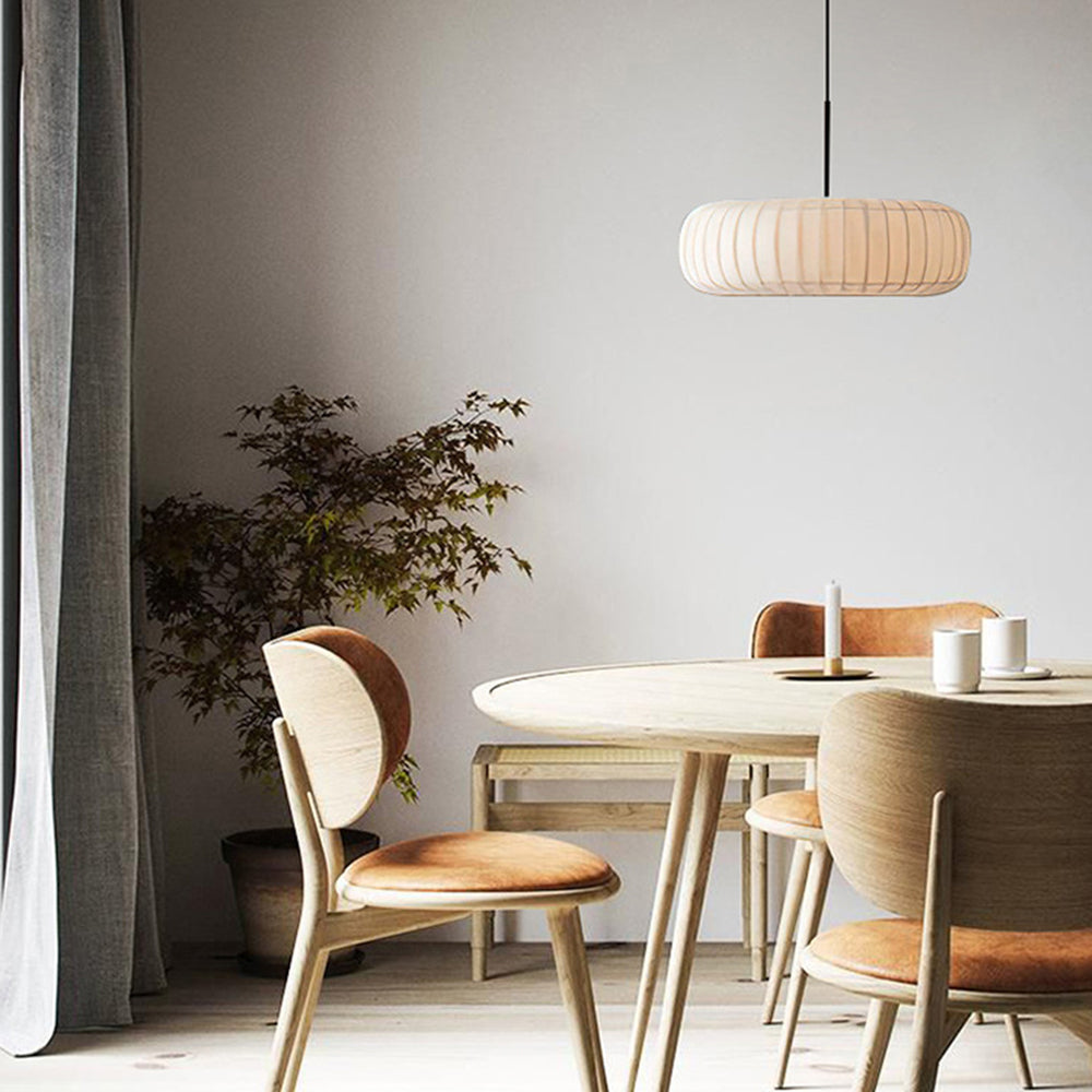 Ritta Kreativ Runden Pendelleuchte Textil Wohnzimmer Flur Esszimmer