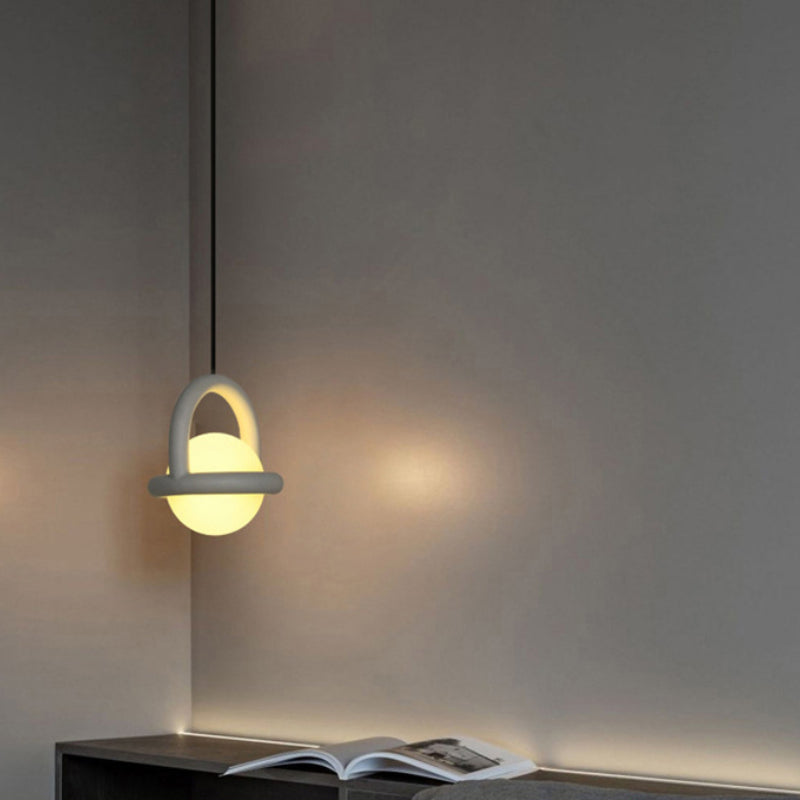 Valentina Ballon LED Pendelleuchte Metall/Glas Ess/Wohnzimmer