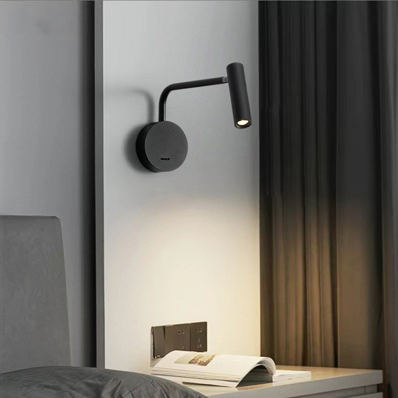 Orr Modern LED Wandleuchte Strahler Schwarz/Weiß Wohnzimmer Metall