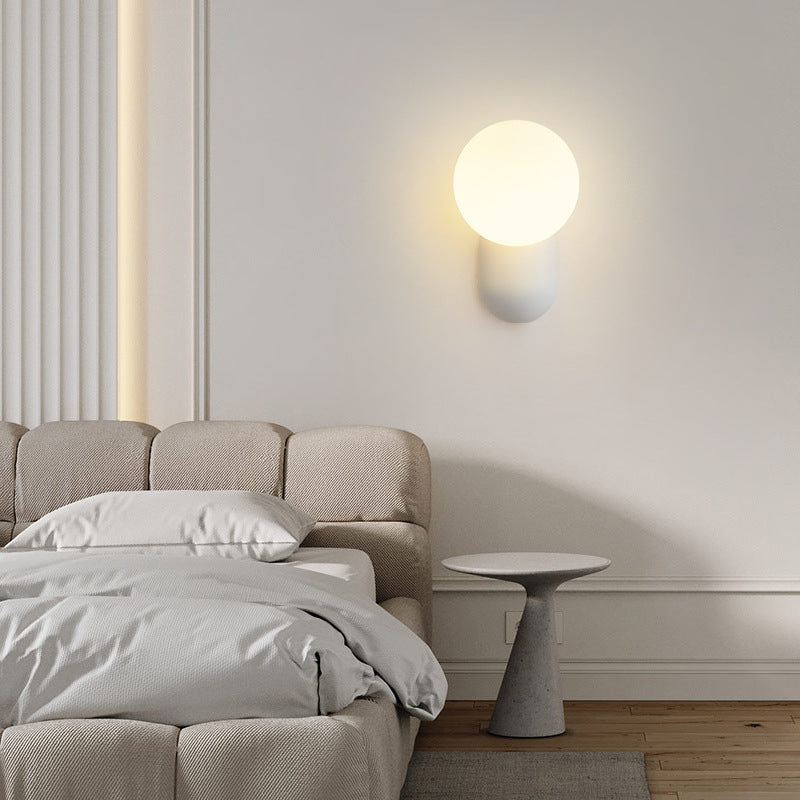 Valentina Modern LED Indoorwandleuchte Harz Glas Schlaf Wohnzimmer