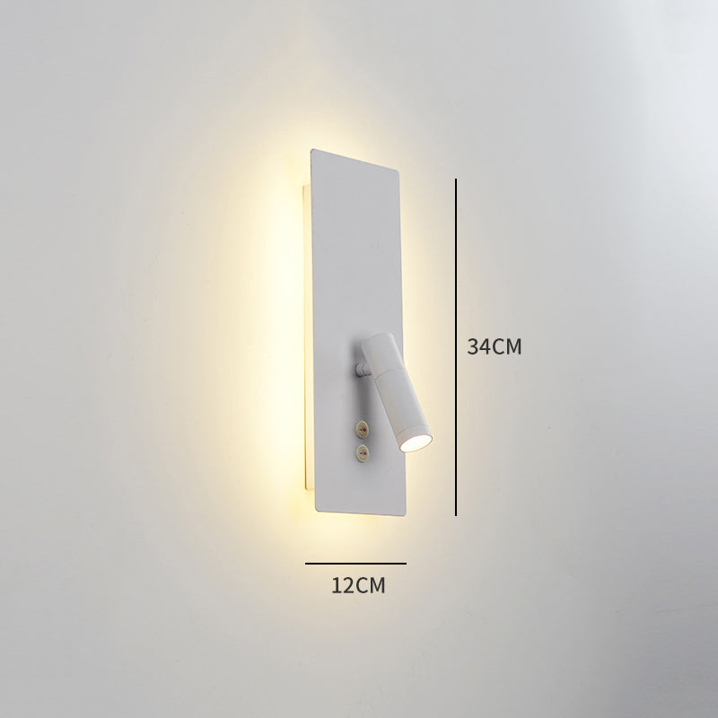 Ray Modern LED Wandleuchte Strahler Schwarz/Gold/Weiß Wohn/Schlafzimmer Treppenhaus Flur InnenMetall&Acryl