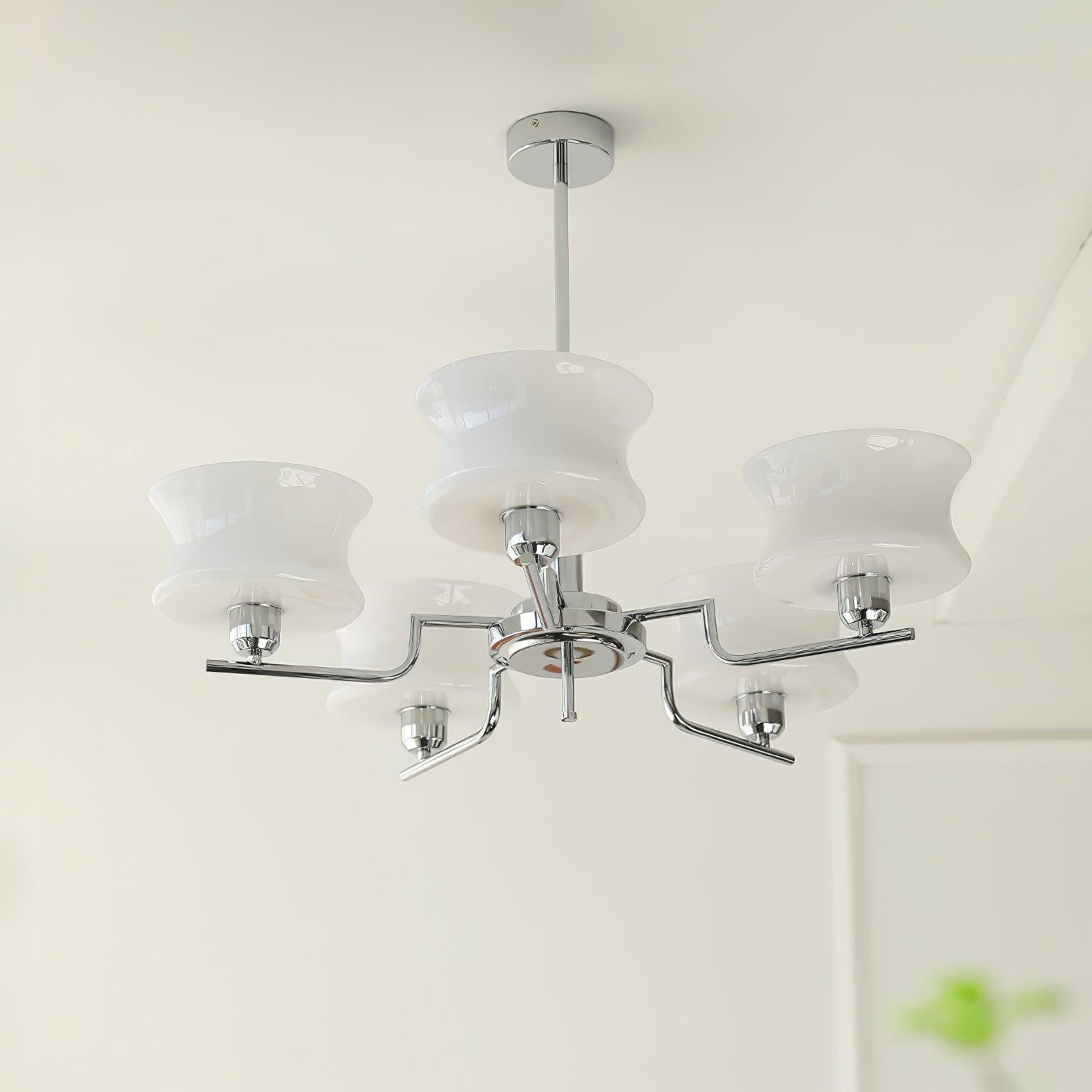 Lustra Kronleuchter Naturgold Vintage Glas-Letslighting