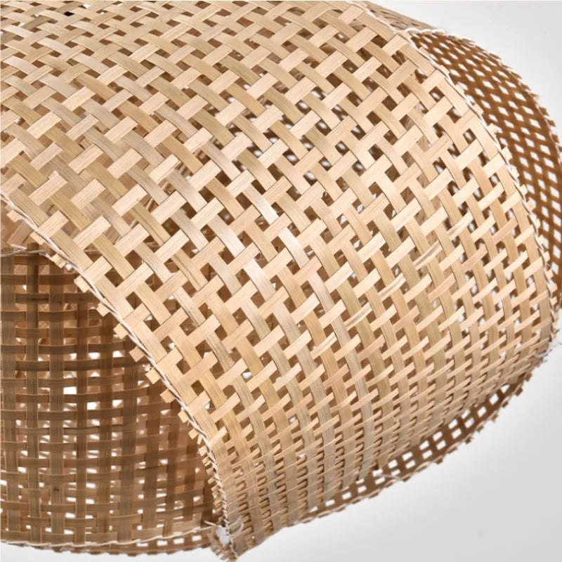 Ritta Pendelleuchte Rattan Arbeitszimmer/Schlafzimmer Design LED