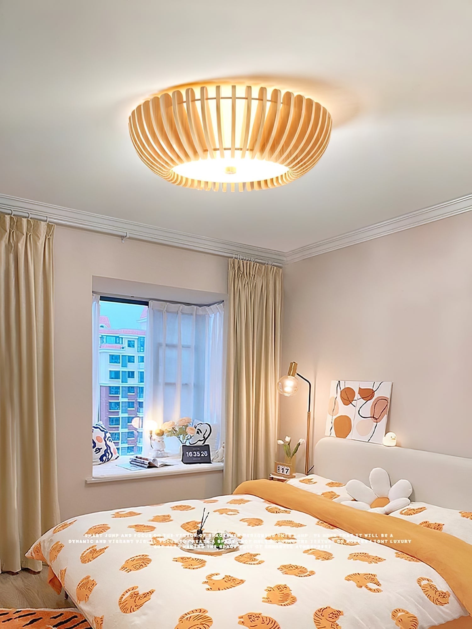 Vezorus Premium Eleganz Holz Deckenleuchte-Letslighting