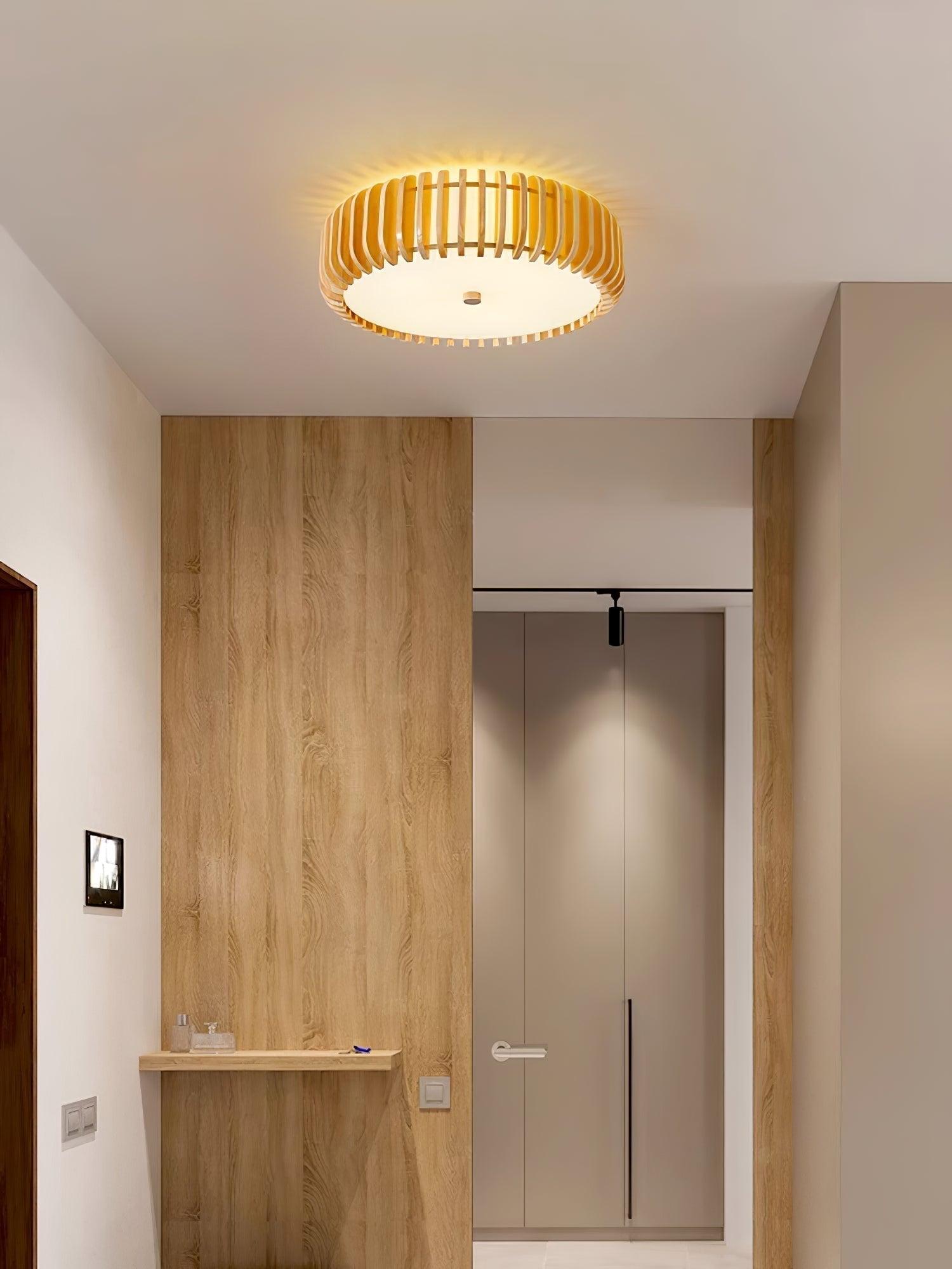 Vezorus Premium Eleganz Holz Deckenleuchte-Letslighting