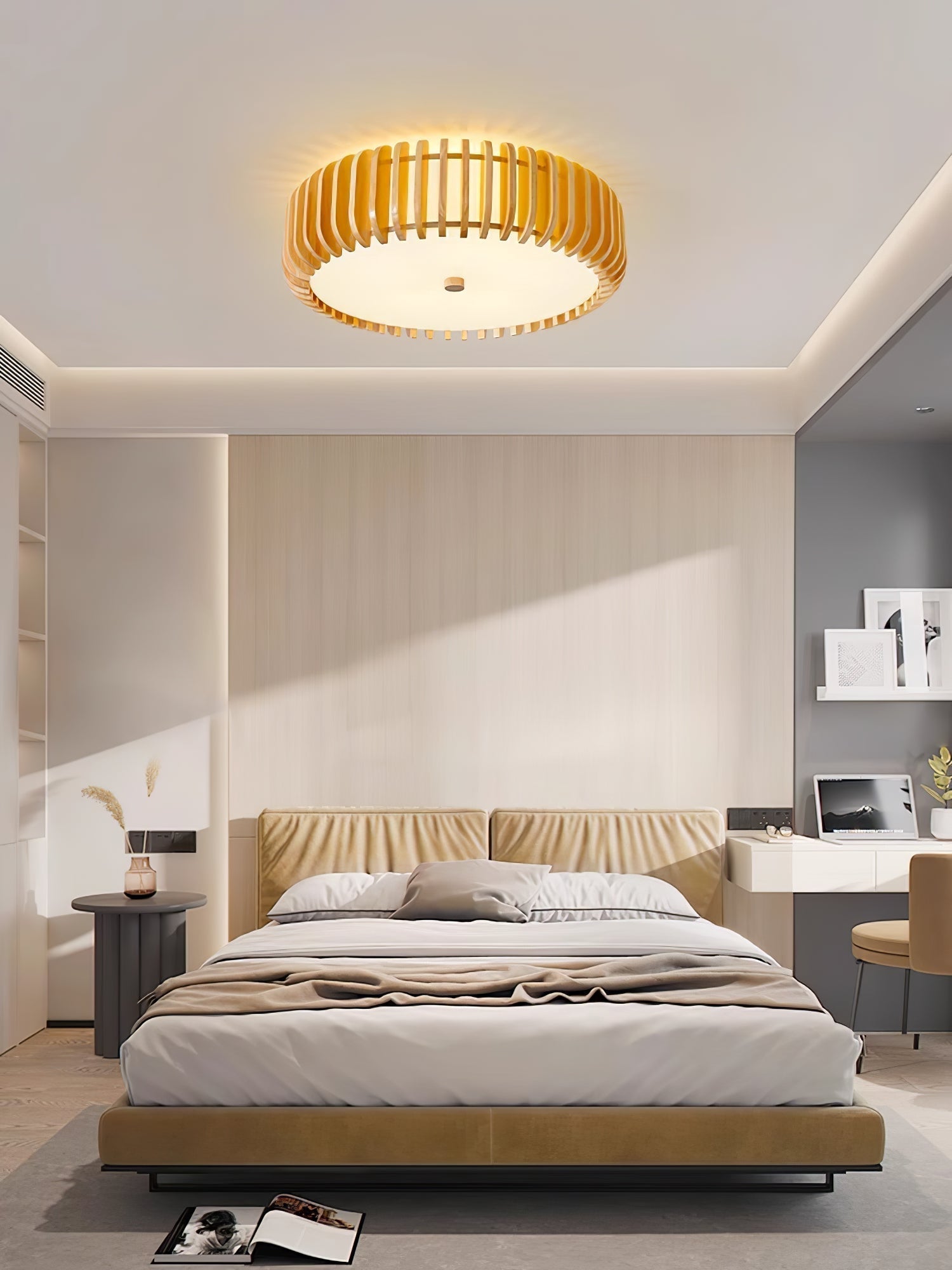 Vezorus Premium Eleganz Holz Deckenleuchte-Letslighting