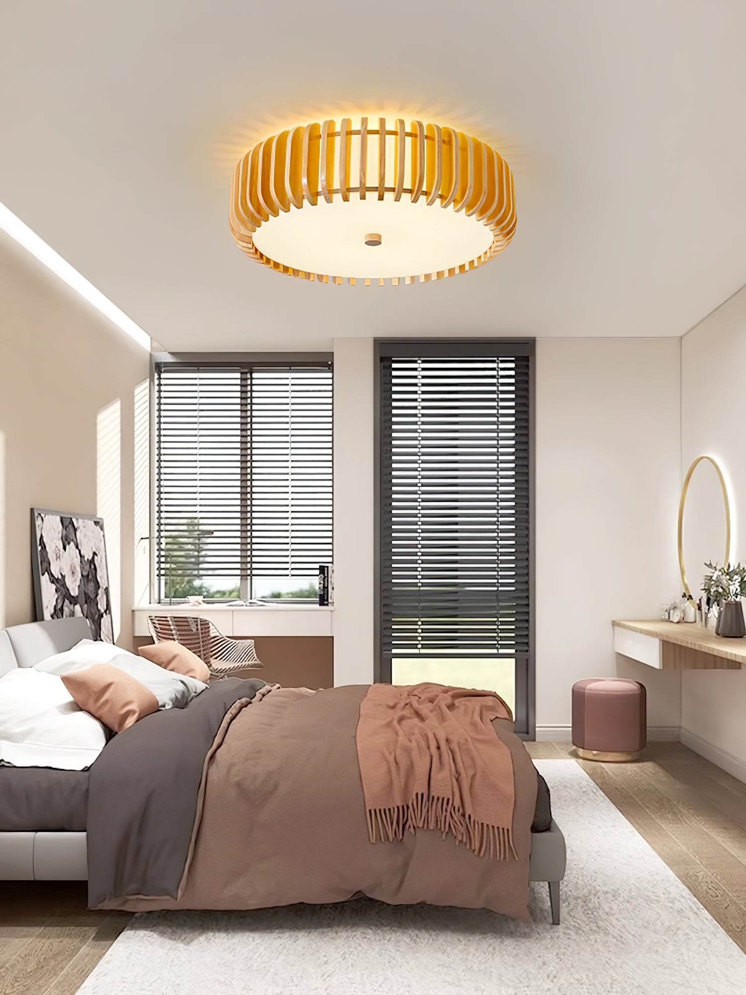 Vezorus Premium Eleganz Holz Deckenleuchte-Letslighting