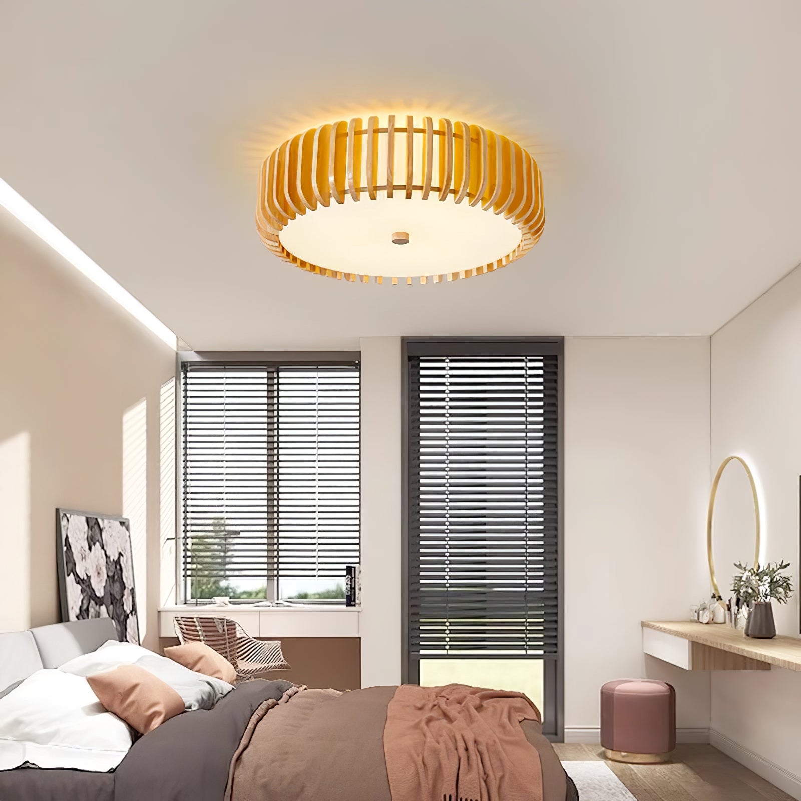 Vezorus Premium Eleganz Holz Deckenleuchte-Letslighting