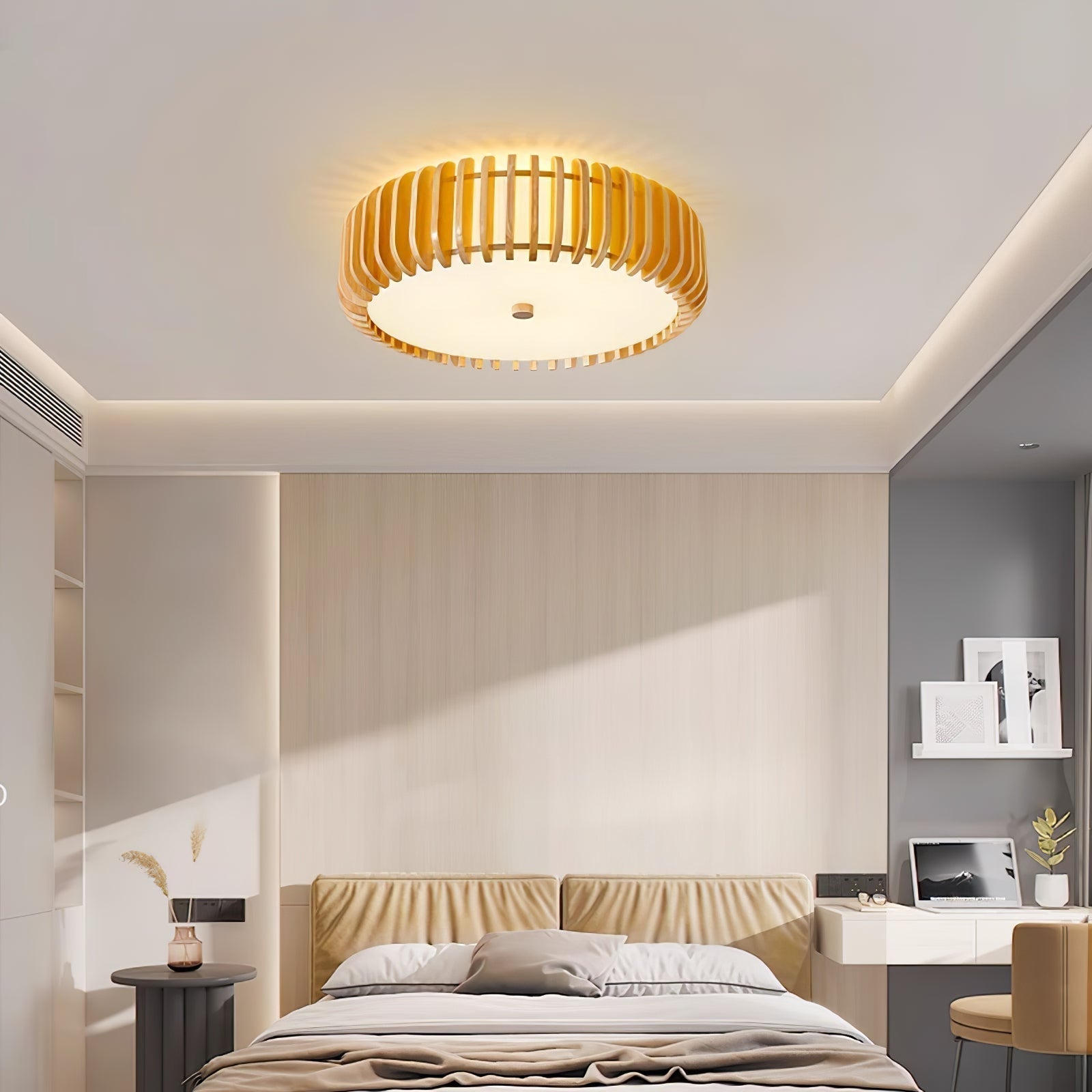 Vezorus Premium Eleganz Holz Deckenleuchte-Letslighting