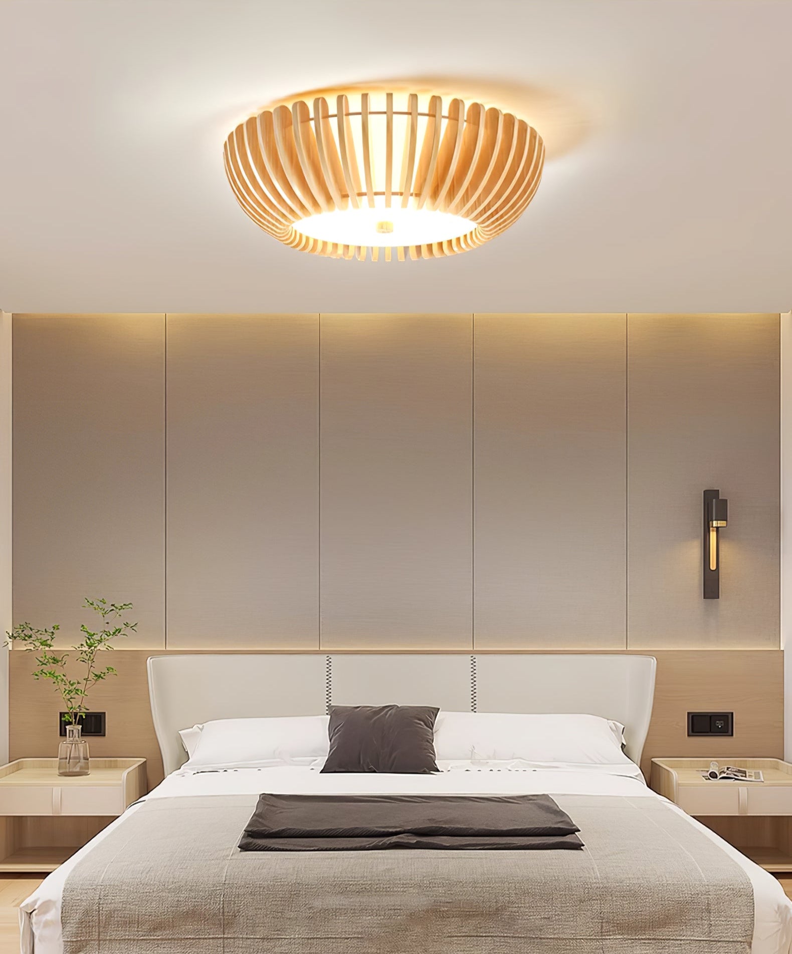Vezorus Premium Eleganz Holz Deckenleuchte-Letslighting