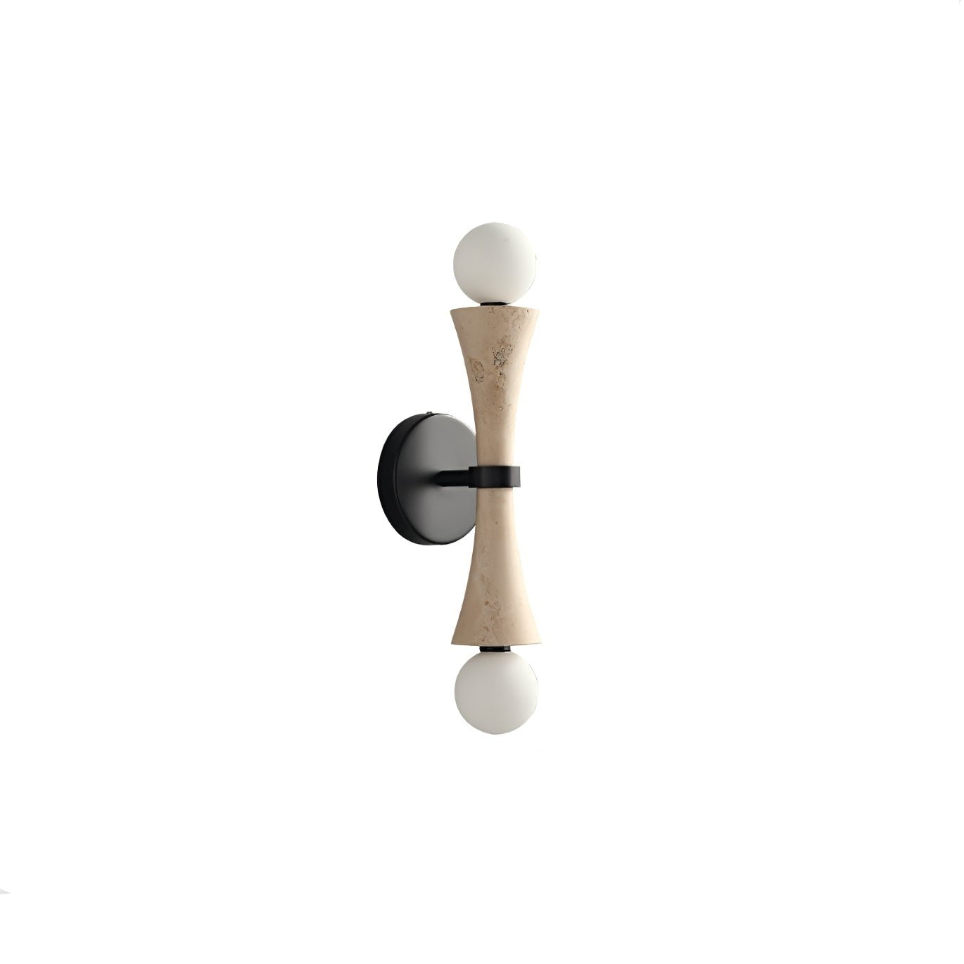 Oloriel Sculptural Travertine Wall Light - Neutralighting