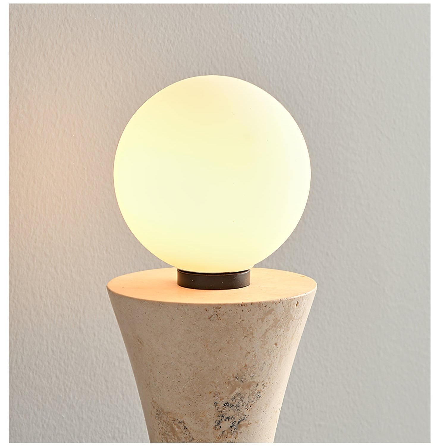 Oloriel Sculptural Travertine Wall Light - Neutralighting