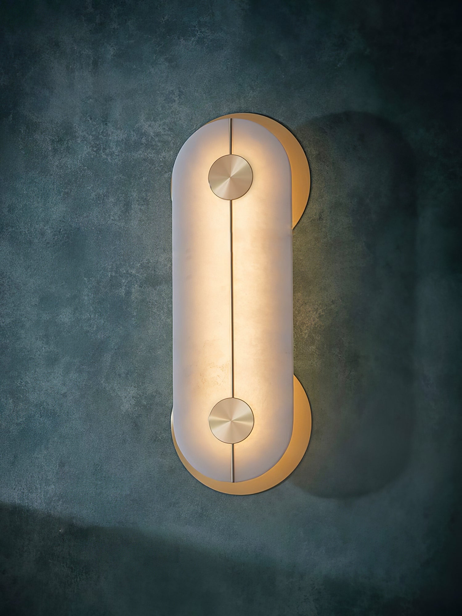 Selene Alabaster Wall Light Brass - Neutralighting