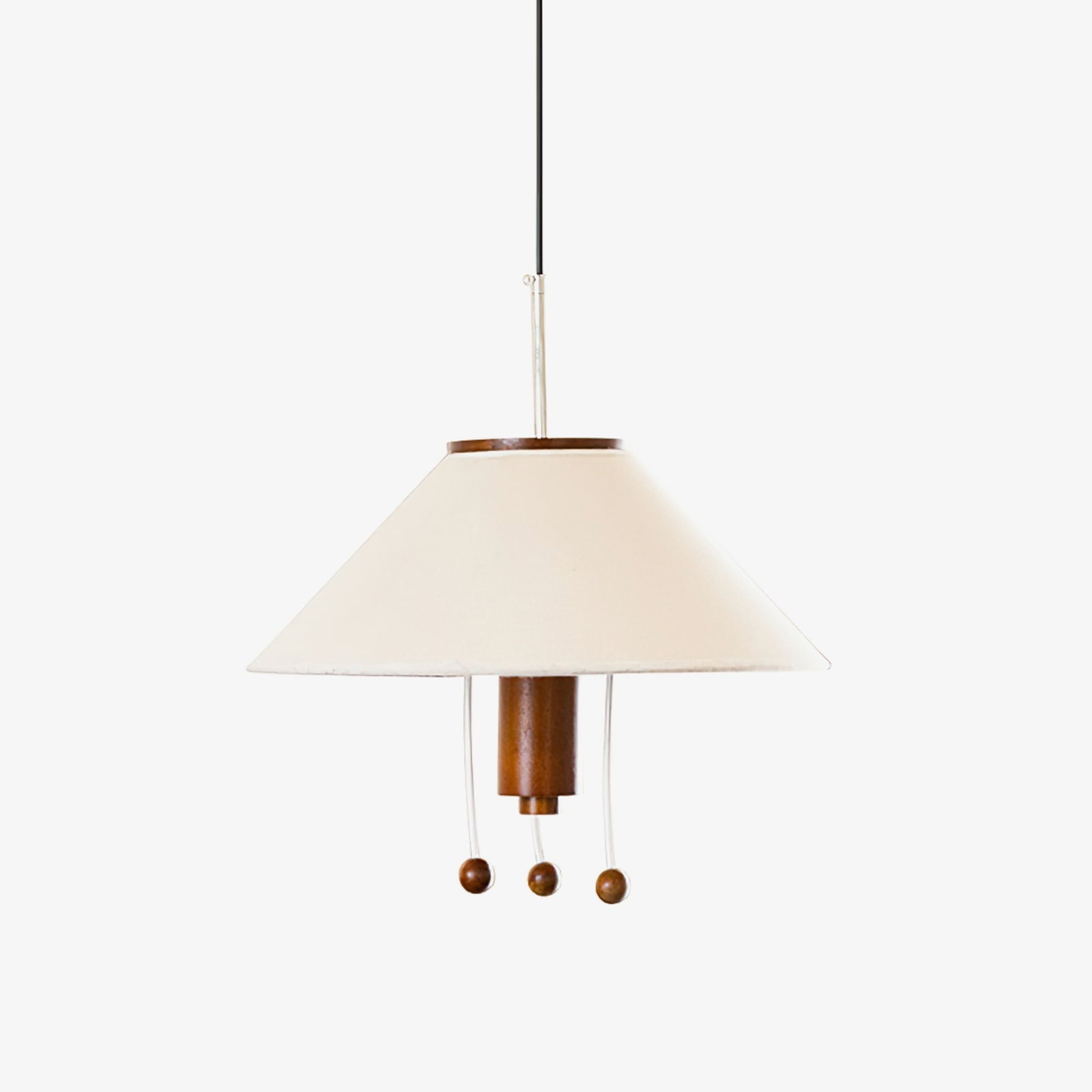 Zathee Nordic Art Klassische Pendelleuchte aus Holz und Stoff-Letslighting