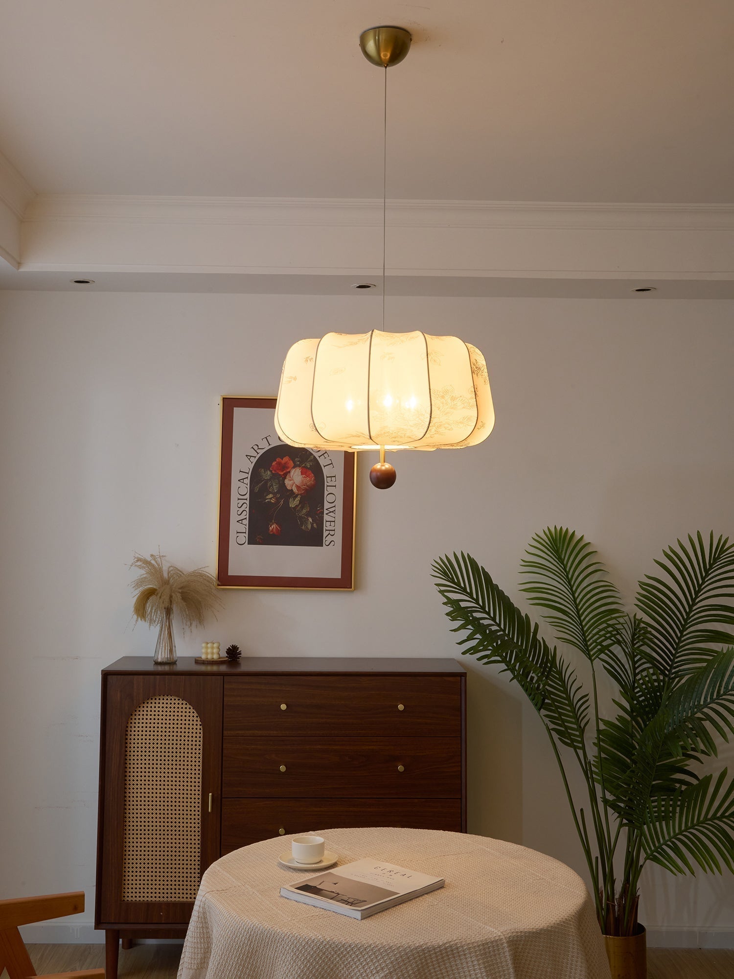 Valera Holz & Stoff Pendelleuchte-Letslighting