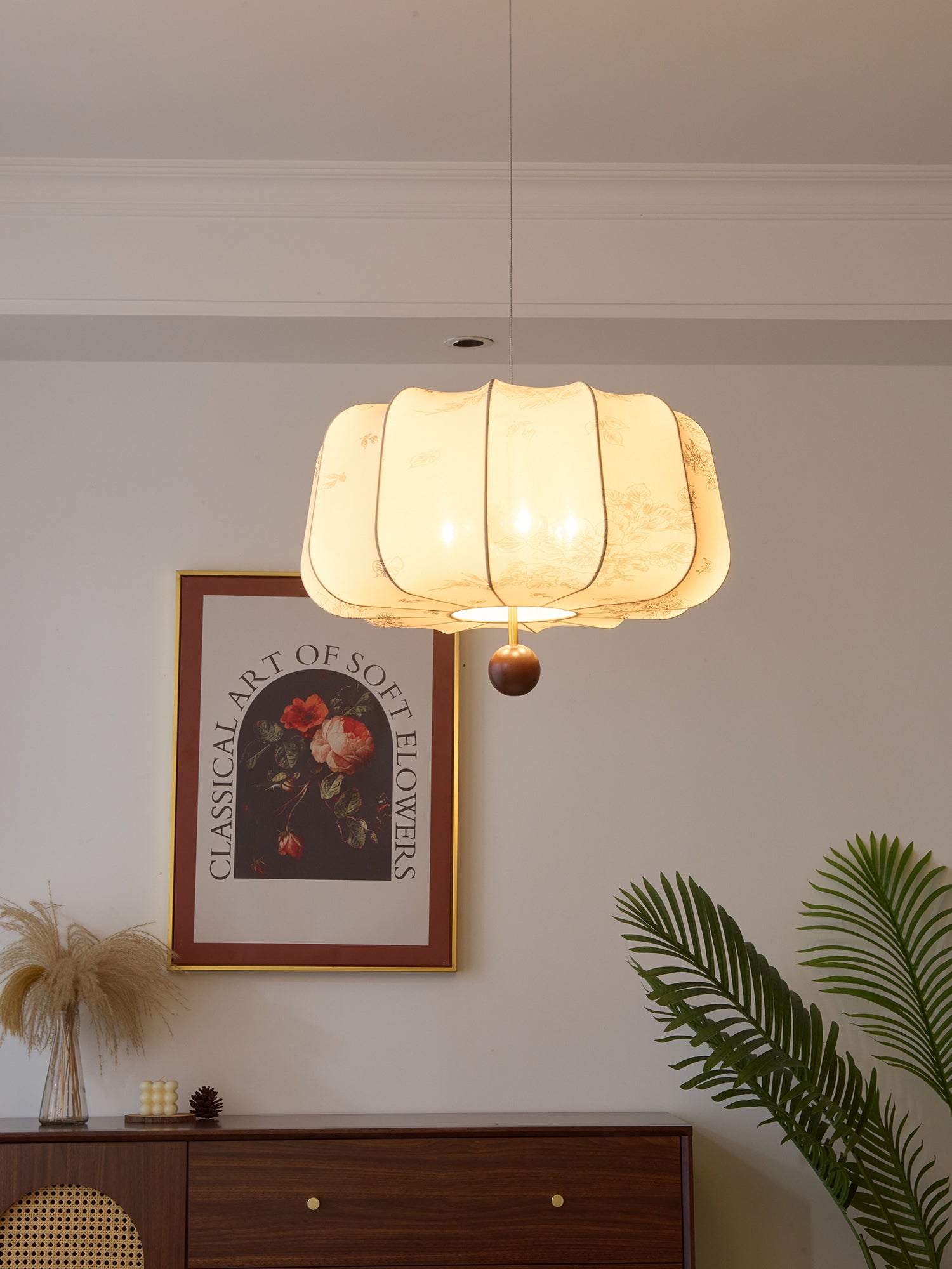 Valera Holz & Stoff Pendelleuchte-Letslighting