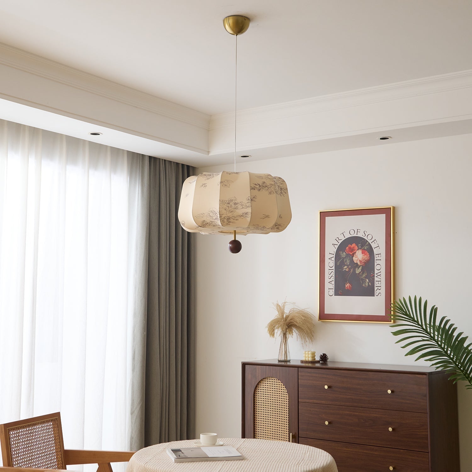 Valera Holz & Stoff Pendelleuchte-Letslighting