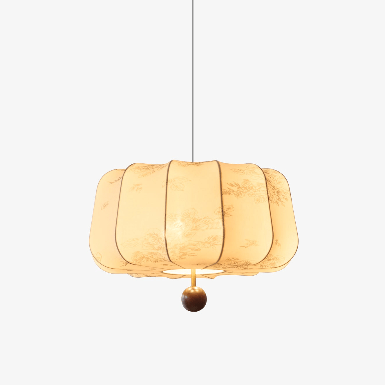 Valera Holz & Stoff Pendelleuchte-Letslighting