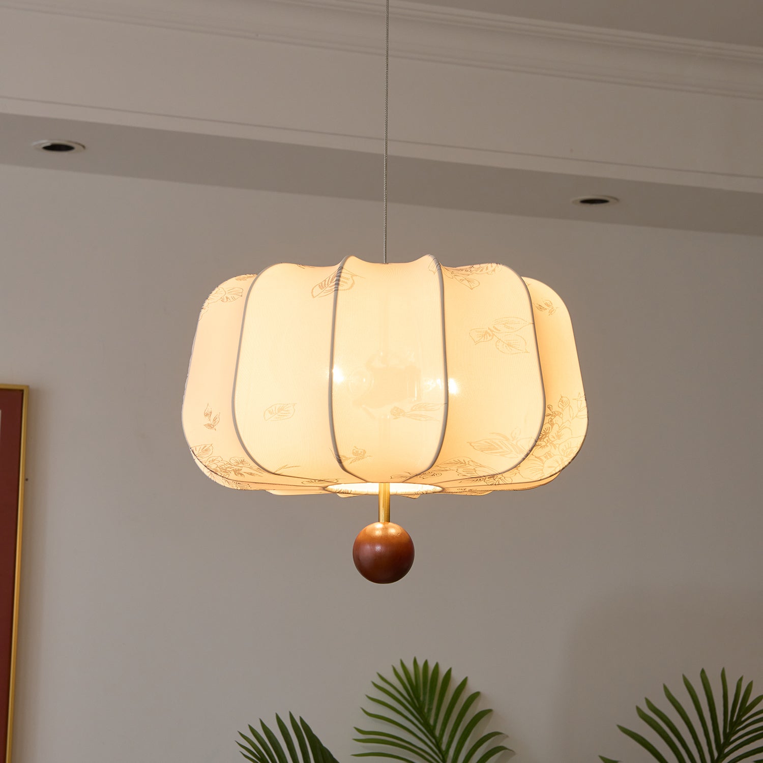 Valera Holz & Stoff Pendelleuchte-Letslighting