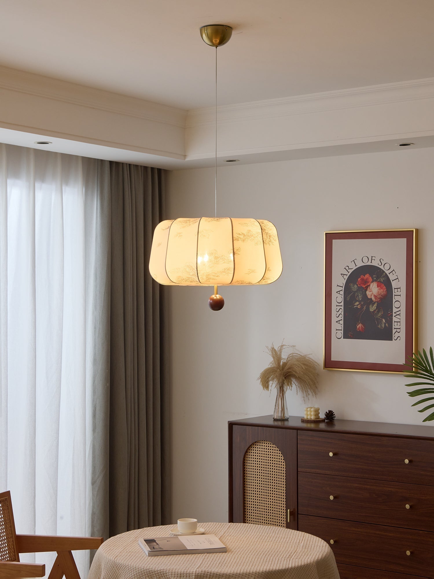 Valera Holz & Stoff Pendelleuchte-Letslighting