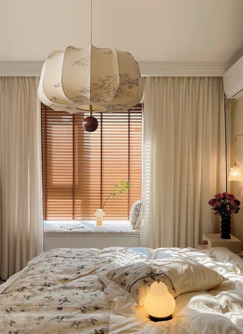 Valera Holz & Stoff Pendelleuchte-Letslighting