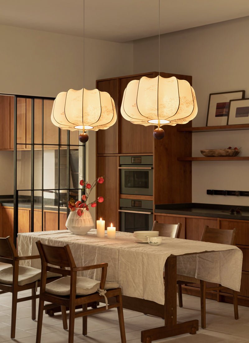Valera Holz & Stoff Pendelleuchte-Letslighting