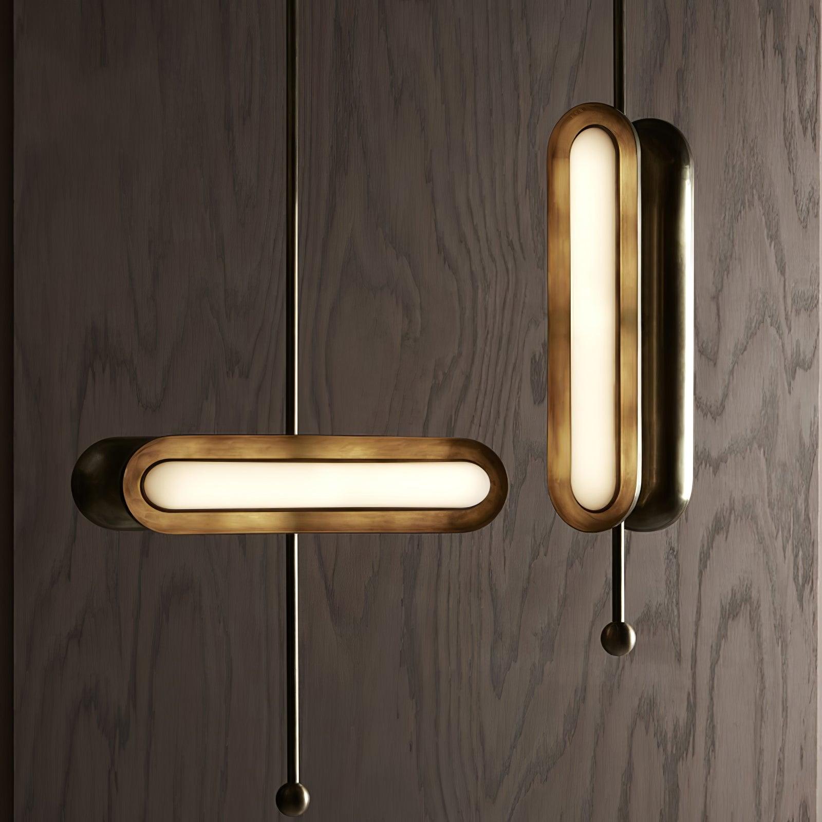 Lyvinaris Geometrische Lineare Pendelleuchte aus Messing-Letslighting