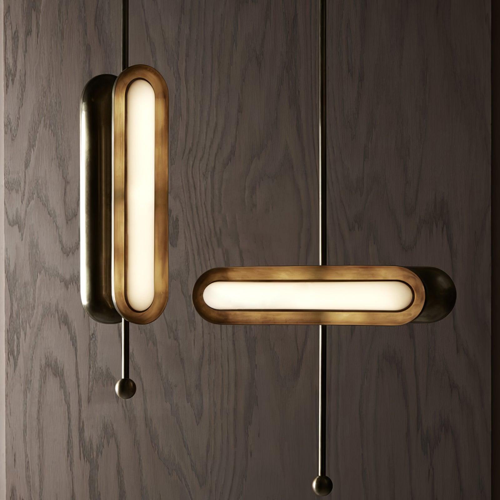 Lyvinaris Geometrische Lineare Pendelleuchte aus Messing-Letslighting