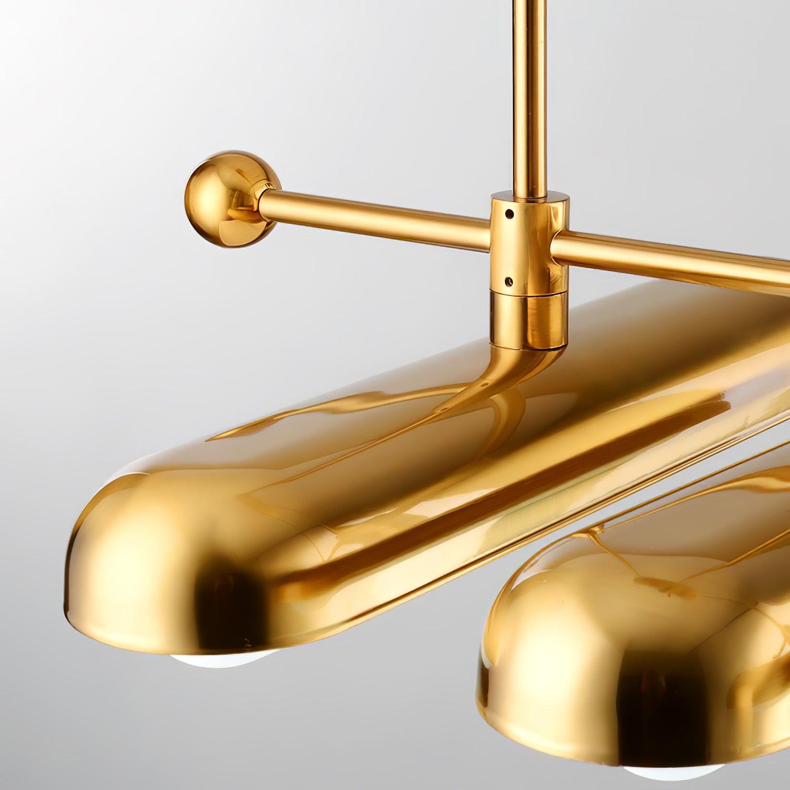 Lyvinaris Geometrische Lineare Pendelleuchte aus Messing-Letslighting