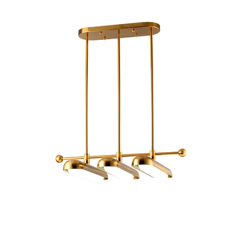 Lyvinaris Geometrische Lineare Pendelleuchte aus Messing-Letslighting