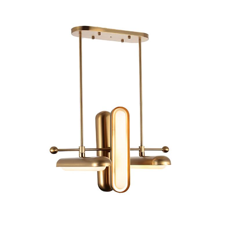 Lyvinaris Geometrische Lineare Pendelleuchte aus Messing-Letslighting