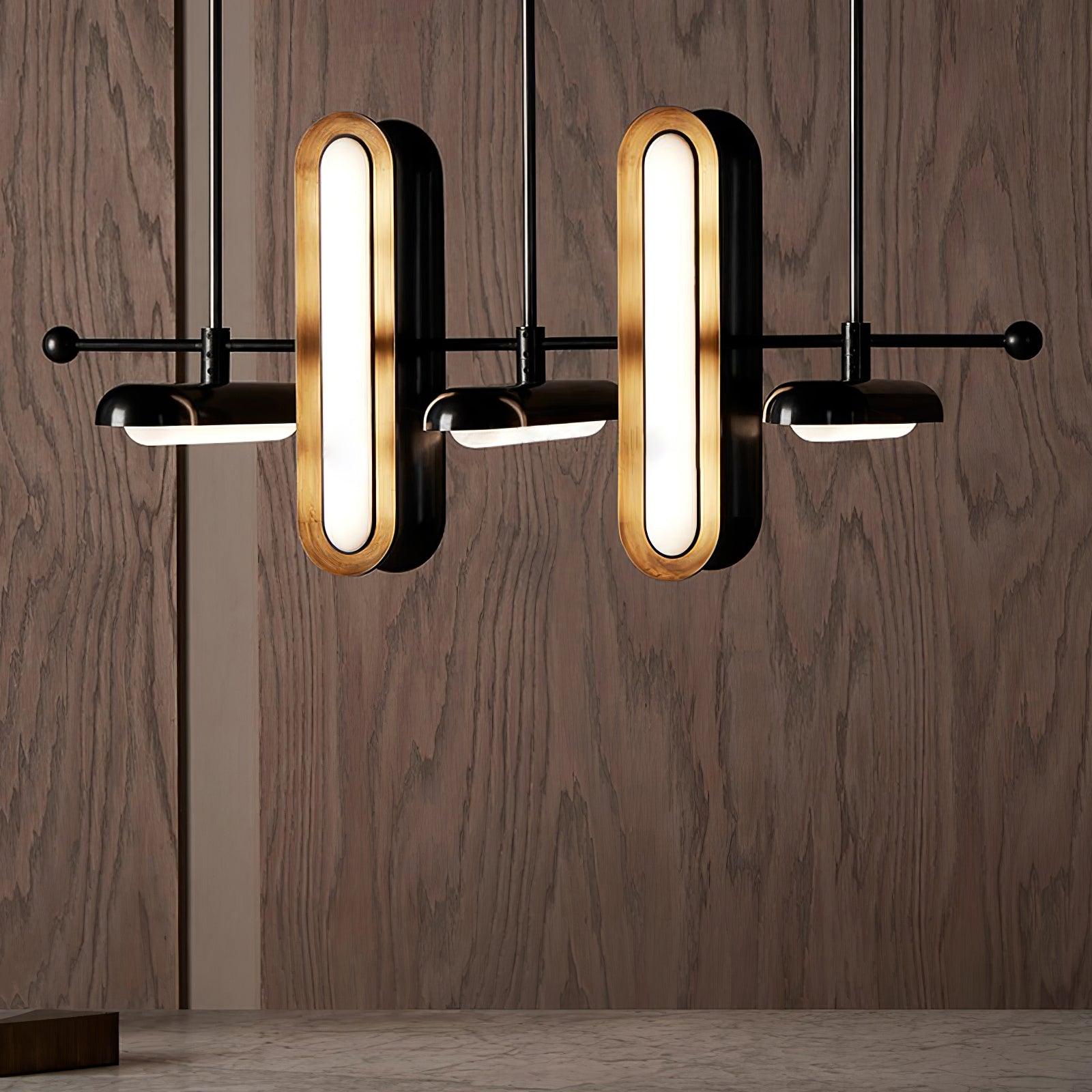 Lyvinaris Geometrische Lineare Pendelleuchte aus Messing-Letslighting