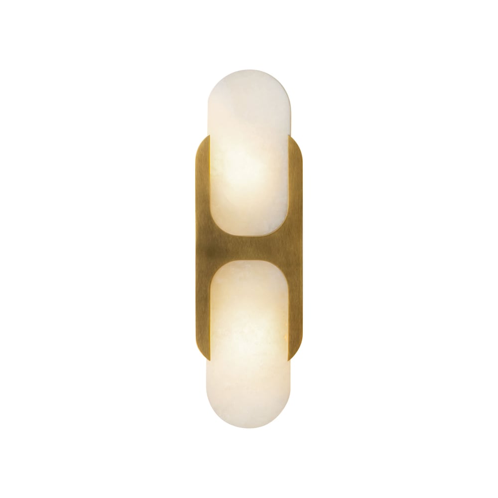 Ulthaora Double Globe Alabaster Wall Light - Neutralighting
