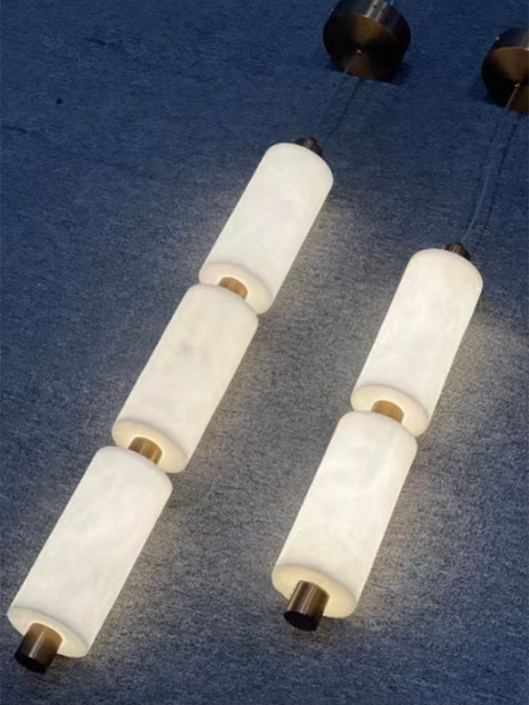 Zovarion Modern Minimalist Cluster Alabaster Pendant Light - Letslighting