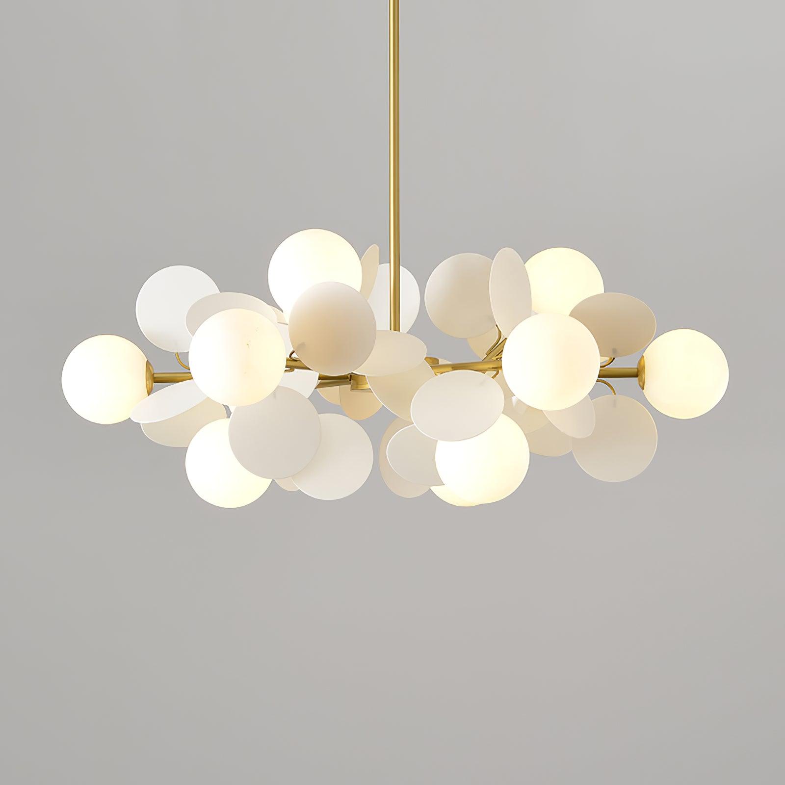 Lustra Kronleuchter Off-White Baum Acht Offene Schirme-Letslighting