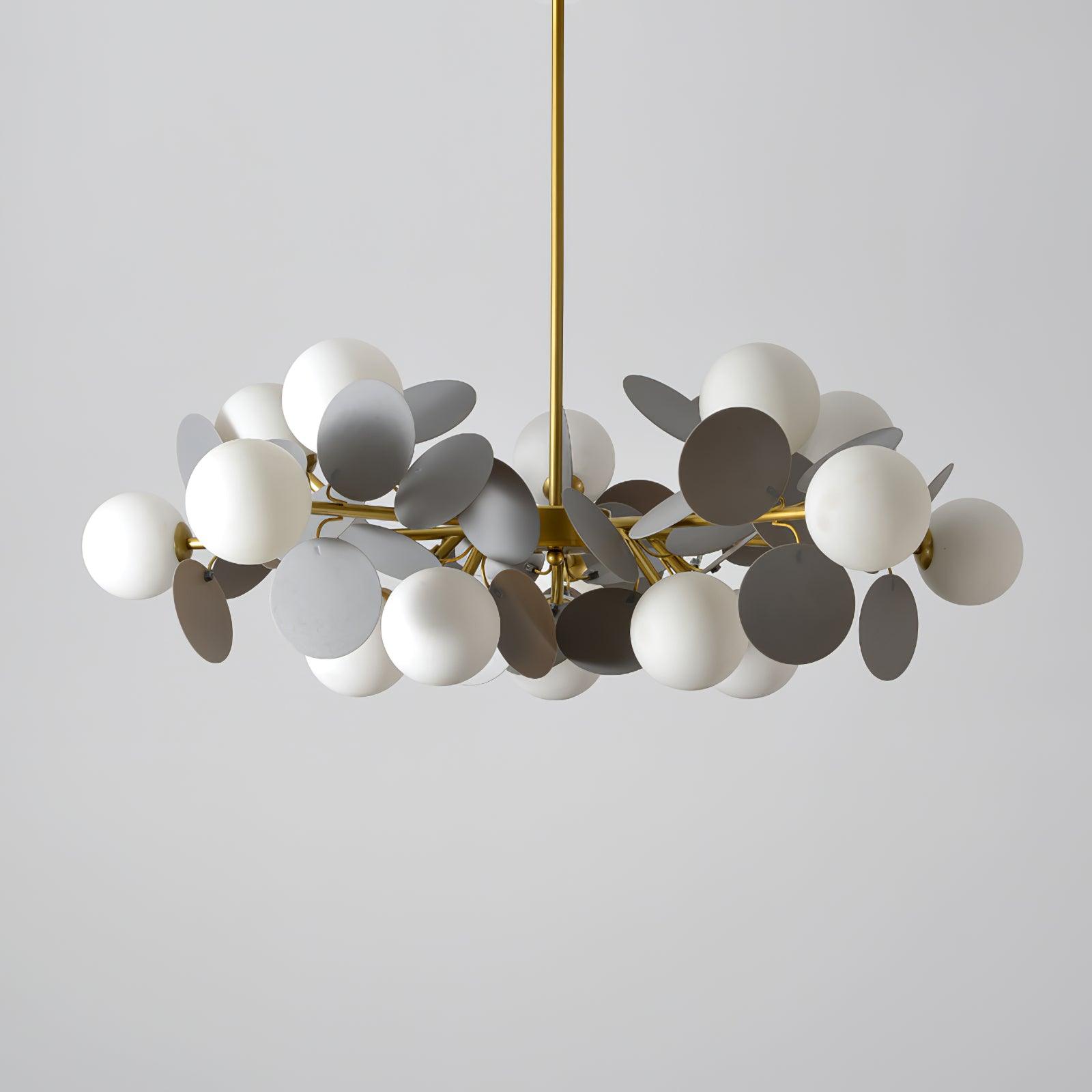 Lustra Kronleuchter Off-White Baum Acht Offene Schirme-Letslighting