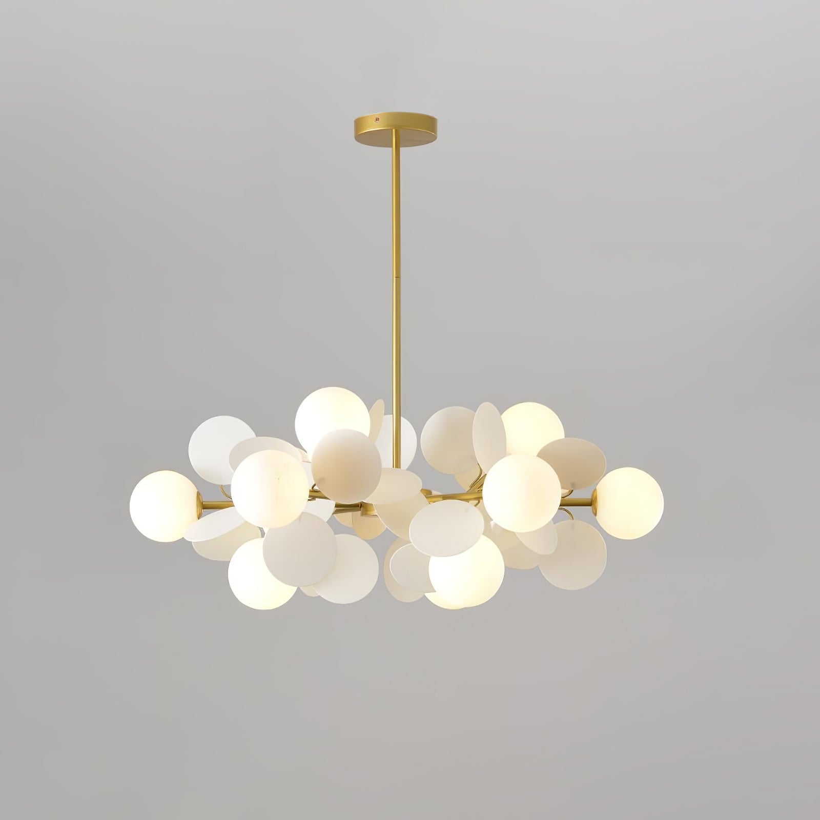 Lustra Kronleuchter Off-White Baum Acht Offene Schirme-Letslighting