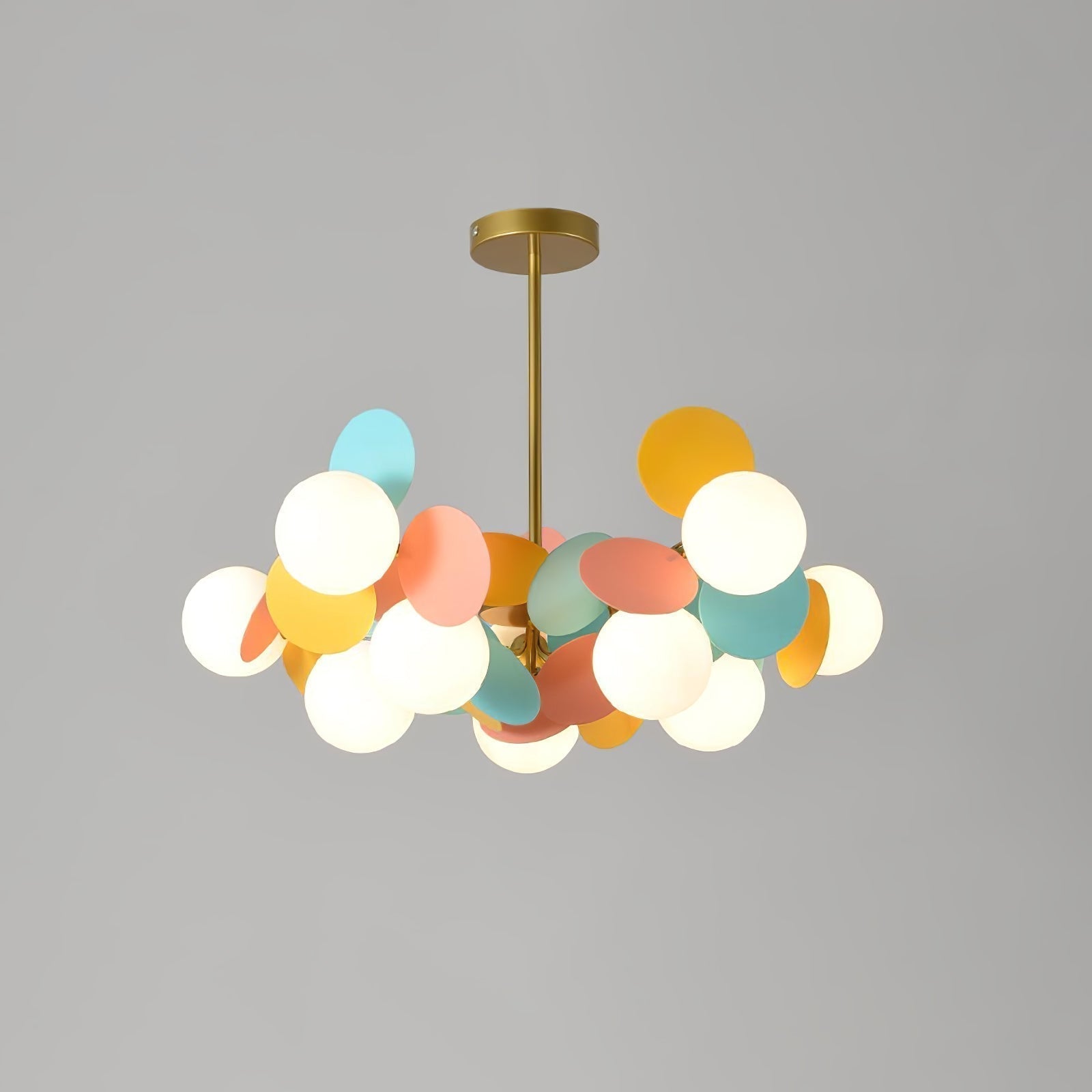 Lustra Kronleuchter Off-White Baum Acht Offene Schirme-Letslighting