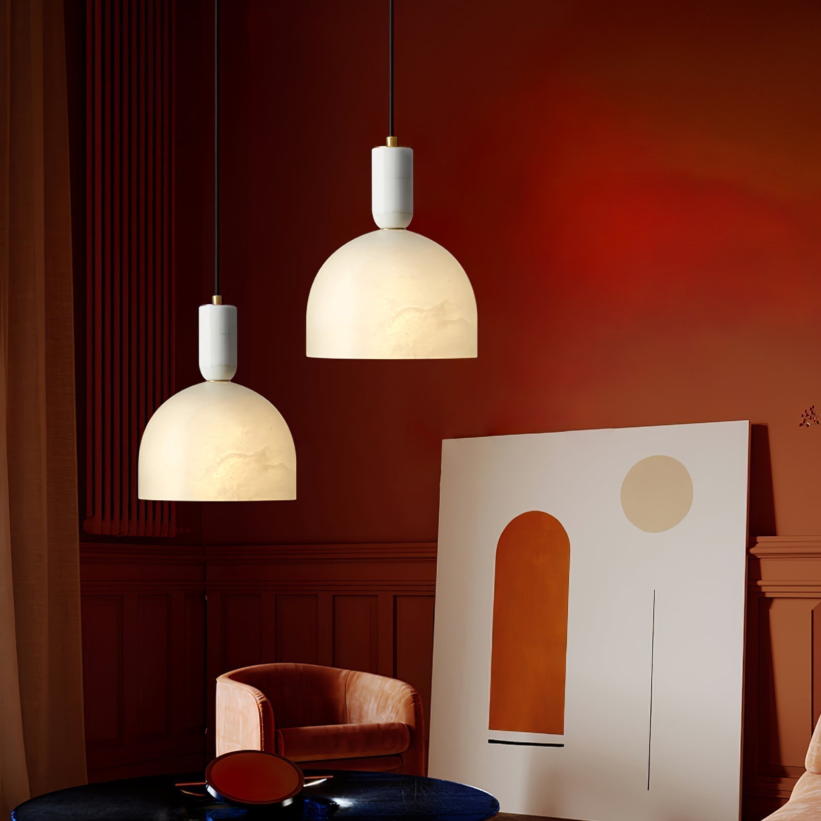 Ulcaris Modern Minimalist Alabaster Pendnat Light - Letslighting