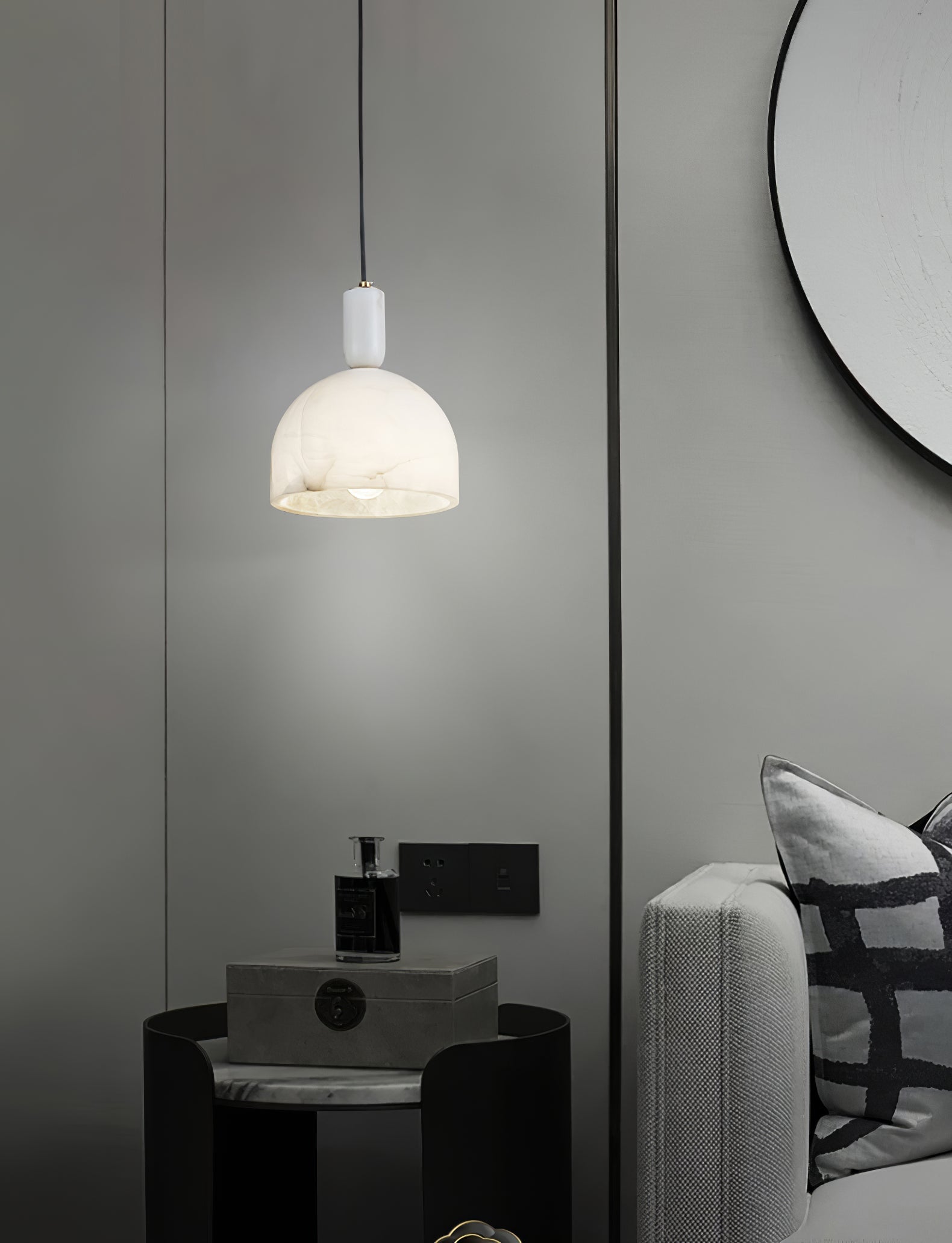 Ulcaris Modern Minimalist Alabaster Pendnat Light - Letslighting