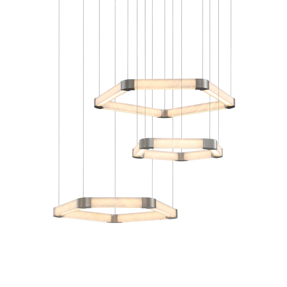 Celaeisra Unique Single Ring Alabaster Chandelier - Letslighting